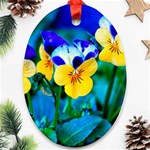 Wallpaper Flower Tulip Oval Ornament (Two Sides)