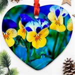 Wallpaper Flower Tulip Heart Ornament (Two Sides)