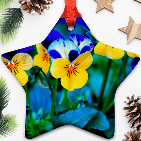 Wallpaper Flower Tulip Star Ornament (Two Sides) from ArtsNow.com Front