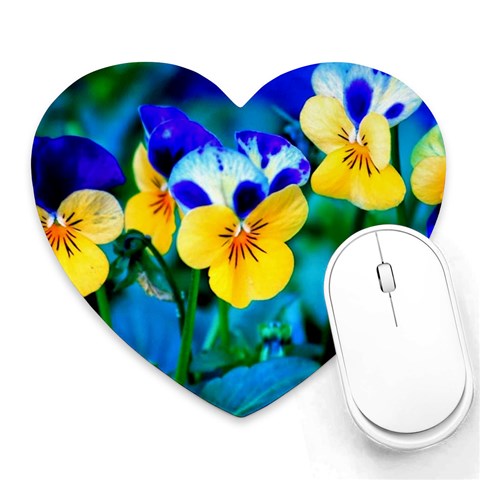 Wallpaper Flower Tulip Heart Mousepad from ArtsNow.com Front