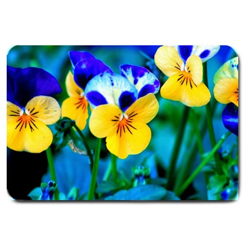 Wallpaper Flower Tulip Large Doormat from ArtsNow.com 30 x20  Door Mat