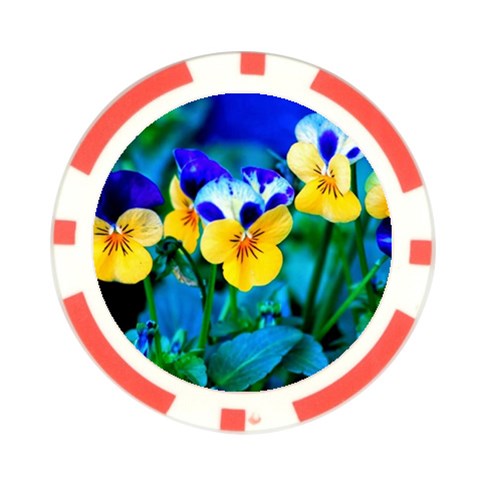 Wallpaper Flower Tulip Poker Chip Card Guard from ArtsNow.com Front