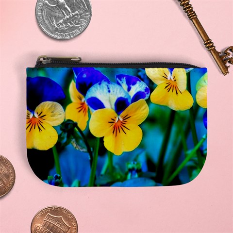 Wallpaper Flower Tulip Mini Coin Purse from ArtsNow.com Front