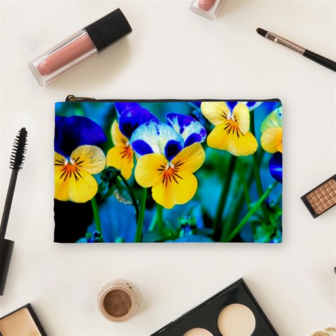 Wallpaper Flower Tulip Cosmetic Bag (Medium) from ArtsNow.com Front