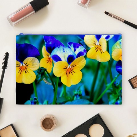 Wallpaper Flower Tulip Cosmetic Bag (Large) from ArtsNow.com Front
