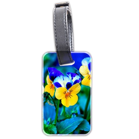 Wallpaper Flower Tulip Luggage Tag (two sides) from ArtsNow.com Front