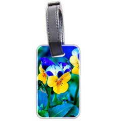 Wallpaper Flower Tulip Luggage Tag (two sides) from ArtsNow.com Back