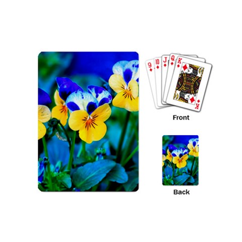 Wallpaper Flower Tulip Playing Cards (Mini) from ArtsNow.com Back