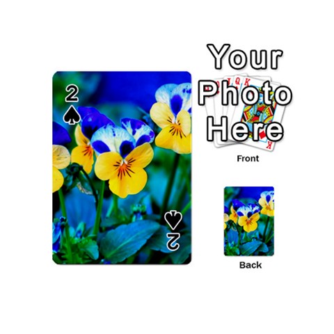 Wallpaper Flower Tulip Playing Cards 54 (Mini) from ArtsNow.com Front - Spade2