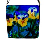 Wallpaper Flower Tulip Flap Closure Messenger Bag (L)