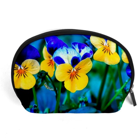 Wallpaper Flower Tulip Accessory Pouch (Large) from ArtsNow.com Front