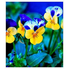 Wallpaper Flower Tulip Drawstring Pouch (Small) from ArtsNow.com Front