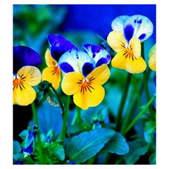 Wallpaper Flower Tulip Drawstring Pouch (Medium) from ArtsNow.com Back