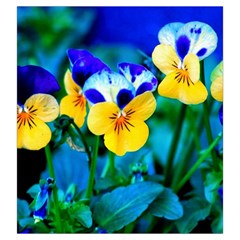 Wallpaper Flower Tulip Drawstring Pouch (Large) from ArtsNow.com Front