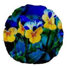 Wallpaper Flower Tulip Large 18  Premium Flano Round Cushion  from ArtsNow.com Front