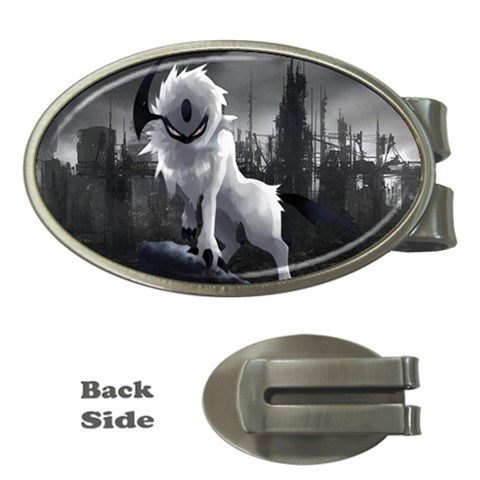 Wolf Money Clip (Oval) from ArtsNow.com Front
