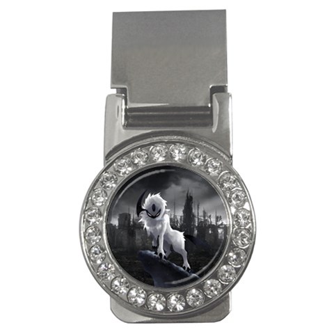 Wolf Money Clip (CZ) from ArtsNow.com Front