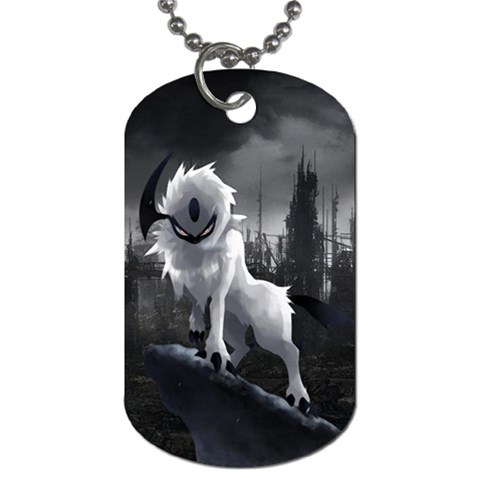 Wolf Dog Tag (One Side) from ArtsNow.com Front