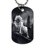Wolf Dog Tag (One Side)