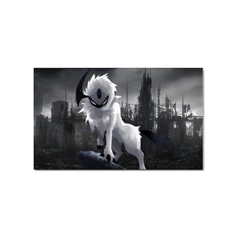 Wolf Sticker Rectangular (10 pack) from ArtsNow.com Front