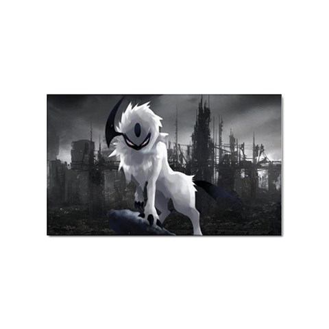 Wolf Sticker Rectangular (100 pack) from ArtsNow.com Front