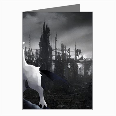 Wolf Greeting Card from ArtsNow.com Left