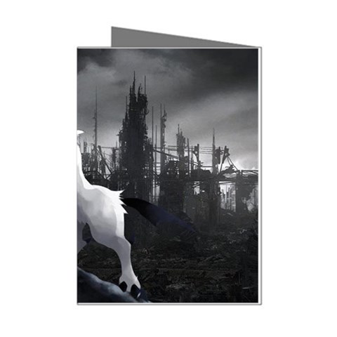 Wolf Mini Greeting Cards (Pkg of 8) from ArtsNow.com Left
