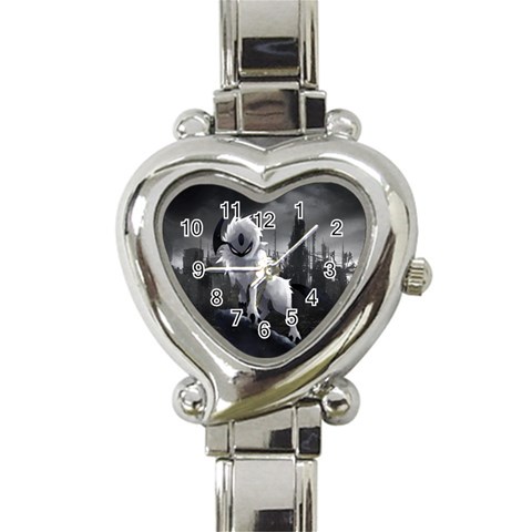 Wolf Heart Italian Charm Watch from ArtsNow.com Front