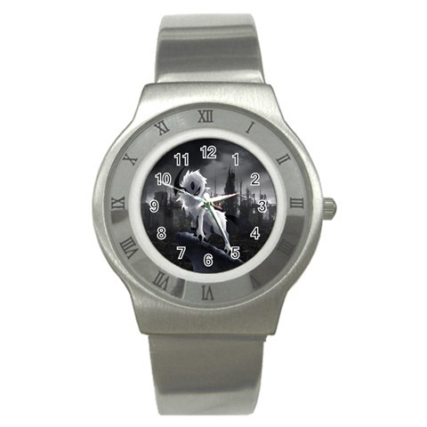 Wolf Stainless Steel Watch from ArtsNow.com Front