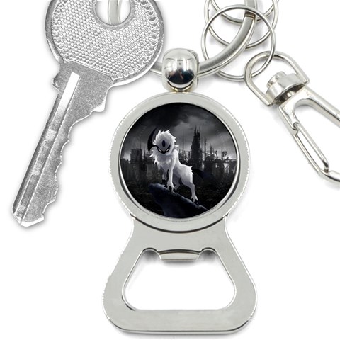 Wolf Bottle Opener Key Chain from ArtsNow.com Front