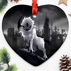 Wolf Heart Ornament (Two Sides) from ArtsNow.com Back