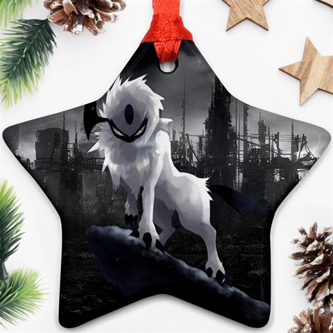 Wolf Star Ornament (Two Sides) from ArtsNow.com Front