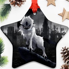 Wolf Star Ornament (Two Sides) from ArtsNow.com Back