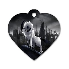 Wolf Dog Tag Heart (Two Sides) from ArtsNow.com Back