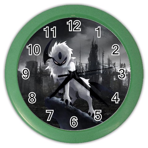 Wolf Color Wall Clock from ArtsNow.com Front