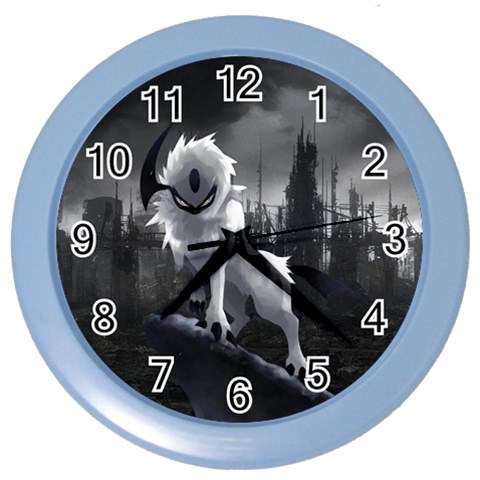 Wolf Color Wall Clock from ArtsNow.com Front