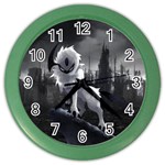 Wolf Color Wall Clock