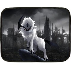 Wolf Double Sided Fleece Blanket (Mini) from ArtsNow.com 35 x27  Blanket Back