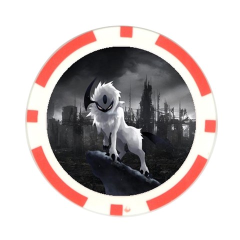 Wolf Poker Chip Card Guard (10 pack) from ArtsNow.com Front