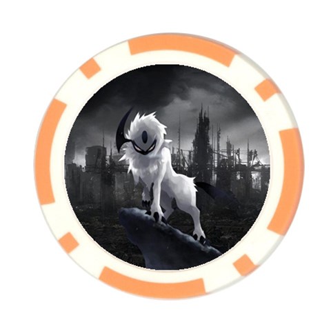 Wolf Poker Chip Card Guard (10 pack) from ArtsNow.com Front