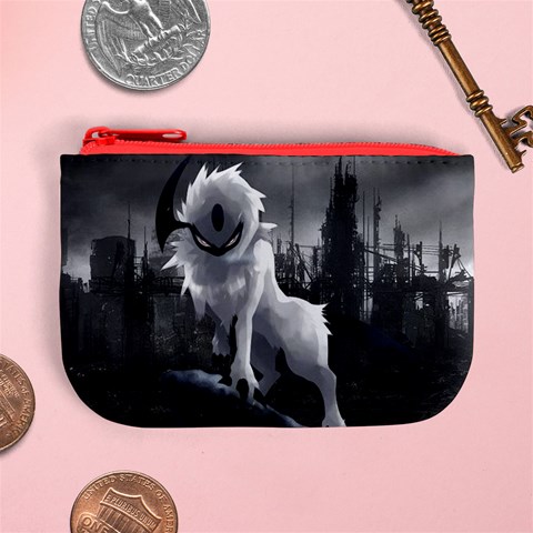 Wolf Mini Coin Purse from ArtsNow.com Front