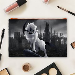 Wolf Cosmetic Bag (Large) from ArtsNow.com Front