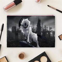 Wolf Cosmetic Bag (Large) from ArtsNow.com Back