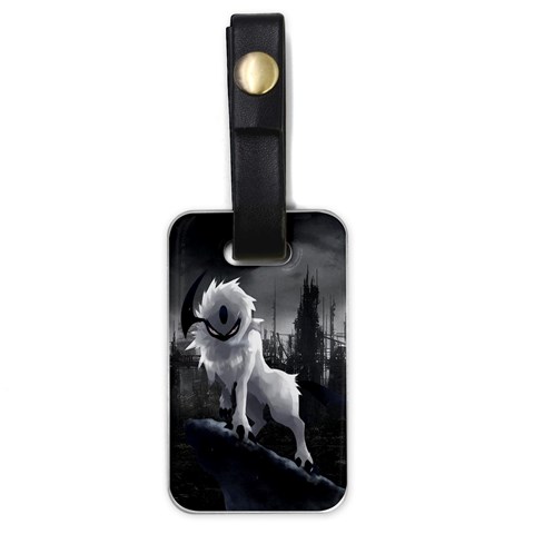 Wolf Luggage Tag (one side) from ArtsNow.com Front