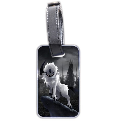 Wolf Luggage Tag (two sides) from ArtsNow.com Front