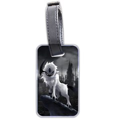 Wolf Luggage Tag (two sides) from ArtsNow.com Front
