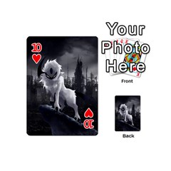 Wolf Playing Cards 54 (Mini) from ArtsNow.com Front - Heart10