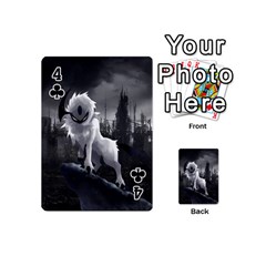 Wolf Playing Cards 54 (Mini) from ArtsNow.com Front - Club4