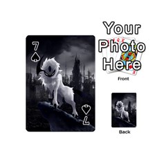 Wolf Playing Cards 54 (Mini) from ArtsNow.com Front - Spade7
