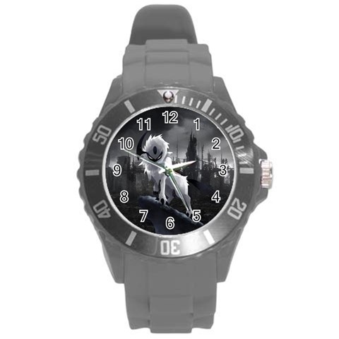 Wolf Round Plastic Sport Watch (L) from ArtsNow.com Front